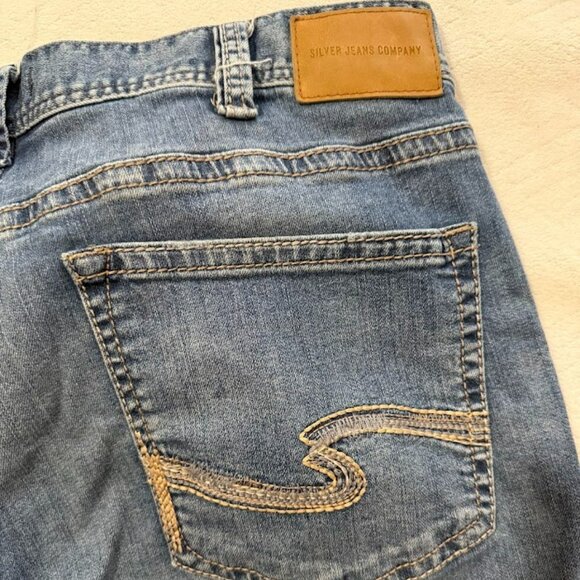 Silver Jeans Craig Mens 40 x 32 Relaxed Fit Bootcut Medium Wash Western Cowboy - Picture 8 of 8